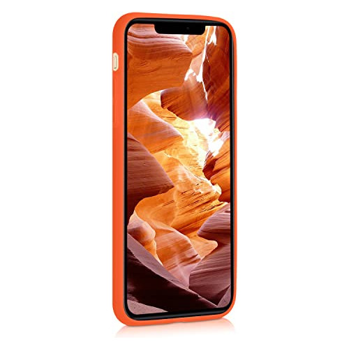 Funda Para iPhone 11 Pro Max Neon Naranja Tpu Silicon