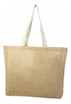Comprar Bolsa Yute Fuelle Asas Ecologica Resistente Mujer Amplia Color Beige Bolsa De Yute