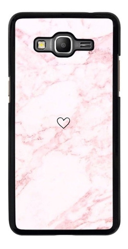 Funda Para Samsung Galaxy Marmol Rosa Blanco Corazon