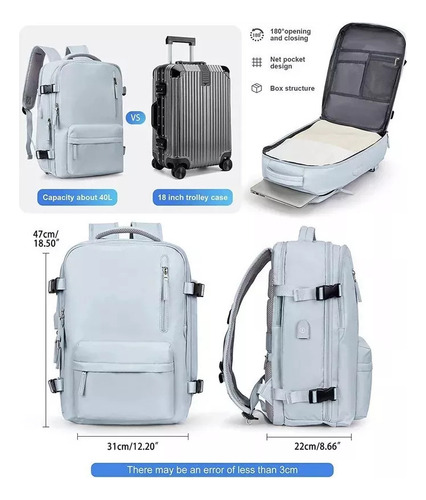 Xb Mochila De Viaje Grande Multifuncional