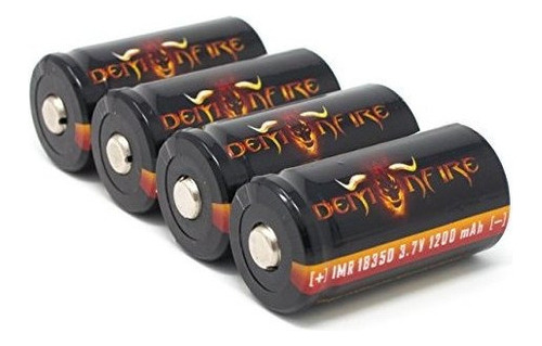 4 Piezas Imr 18350 1200 Mah, 3,7 V, Alto Drenaje Limn Demonf