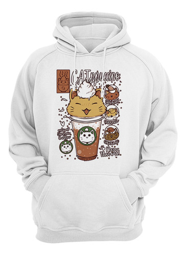 Sudadera Gato Café Capuchino Michi Neko Creativa Mod.1502