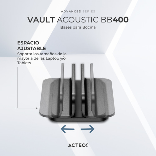 Base Soporte Vertical Para Laptop Acteck Bn430 Aluminio