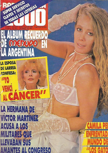 Revista Radiolandia 2000 N° 2960 Año 1985 Camila Perisse E3