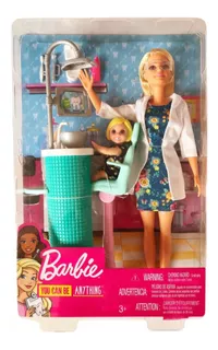 Barbie Dentista Odontologa Niña Chimuela You Can Be Anything