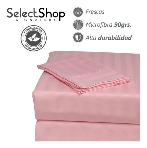 Juego De Sabanas Queen 2,800 Hilos Egipcian Premium Color Rosa