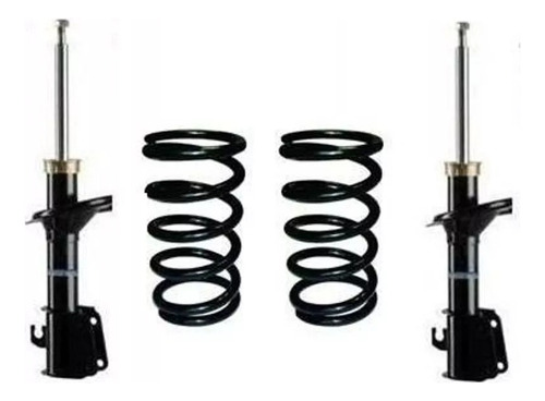 Kit Amortiguadores Y Espirales Delanteros Fiat Punto 1.4