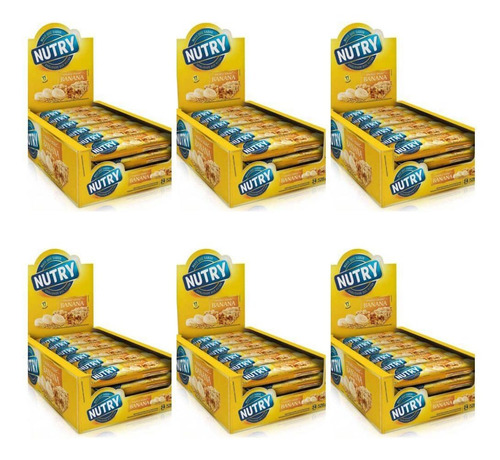 Imagem 1 de 1 de Nutry Barra Cereal Fruta Banana C/24 (kit C/06)