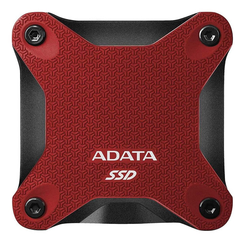 Disco sólido externo Adata ASD600Q-480GU31-C 480GB vermelho