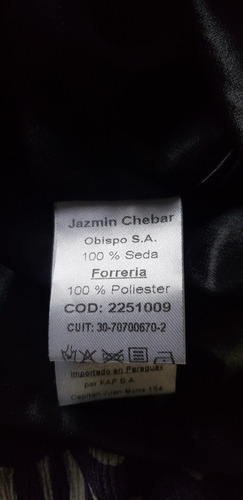 Vestido De Seda Jazmin Chebar Talle 1