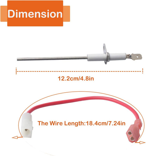 903600 Varilla Del Sensor De Llama Con Kit De Reemplazo De A