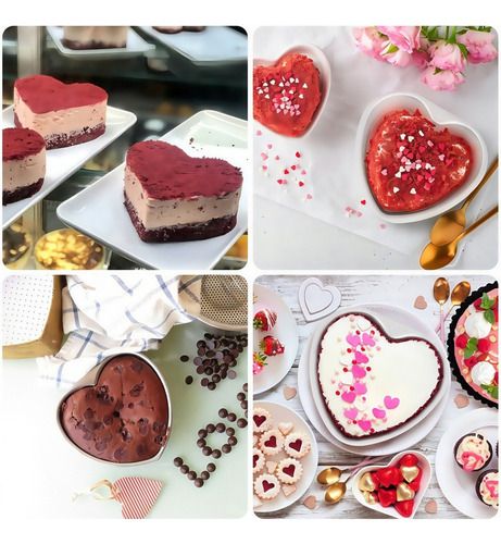 L Molde Para Tartas En Forma De Corazón De 8 Pulgadas Con