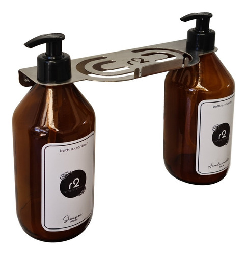 Imagen 1 de 2 de Dispenser De Shampoo Crema De Enjuague Con Jabonera
