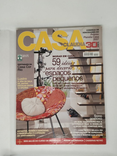 Revista Casa Claudia 30 Anos - Decorar, Lustre, Travesseiro (Usado)