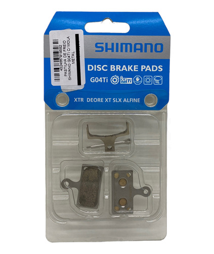 Pastilha De Freio Shimano G04ti Slx Xt Titanio Metalica