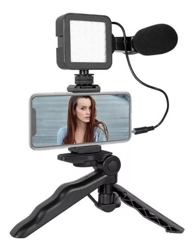 Kit Grabar Video Estabilizador Cámara Reflex Trípode Celular