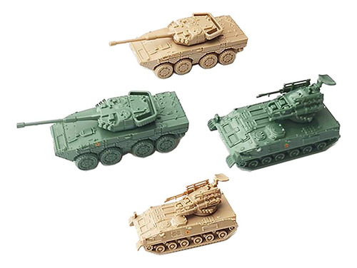 4 Simulación 1:144 Kits De Modelo De Tanque A Escala Modelo