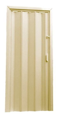 Puerta corredera de PVC Multilit de 2,10 cm x 0,90 cm, color beige