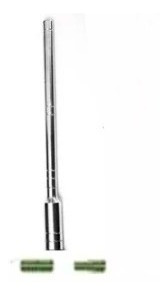 Antena Automotiva Cromada Alumínio 19 Cm