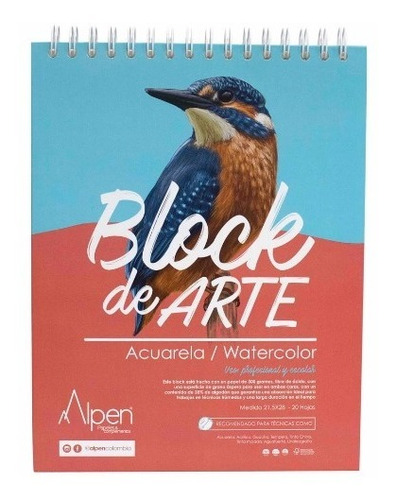 Bitácora De Arte Acuarela 300gr 21.5x28 Alpen