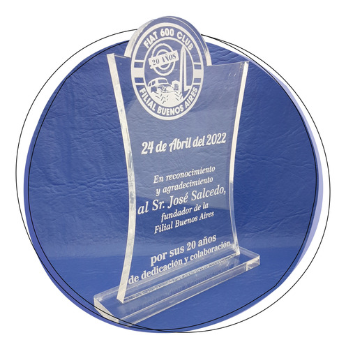 Trofeos De Acrilico,premios,plaquetas X10 10x15 5mm + Caja