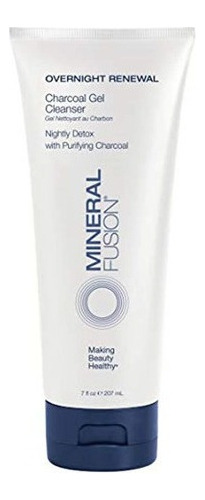 Mineral Fusion Overnight Renewal Charcoal Gel Cleanser, 7 On