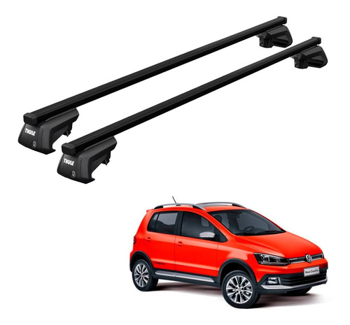 Novo Rack Travessas Thule Smart Xt Em Aço Vw Cross Fox 