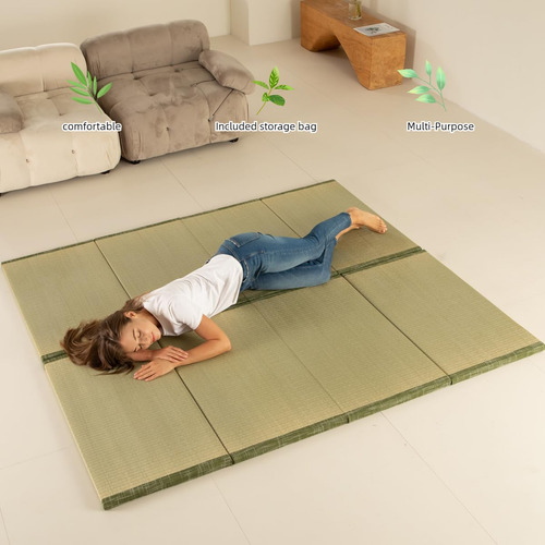 Colchón Futón Japonés Tatami Para Piso 90 X 200 X 3 Cm