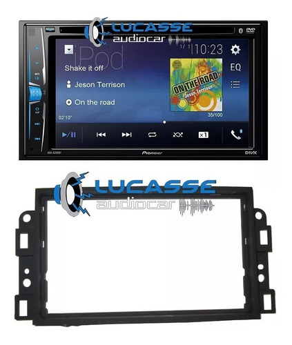 Stereo Pioneer Dvd Usb Bluetooth + Adaptador Crevrolet Aveo