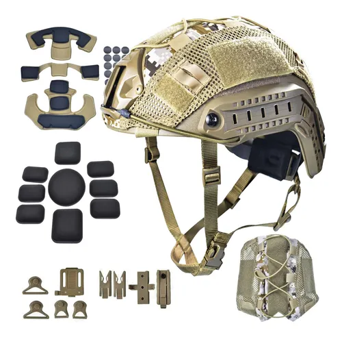 Casco Táctico Hdlsina Pj Ajustable Para Airsoft Y Paintball