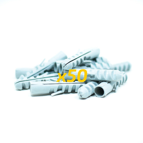 Imagen 1 de 4 de Tarugos De Nylon 8mm X Bolsa De 50 Unidades Sin Tope