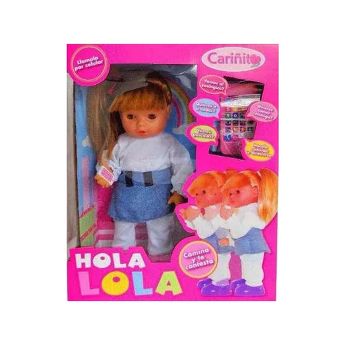 Muñeca Hola Lola Interactiva Celular Bebote Nena Original Tv