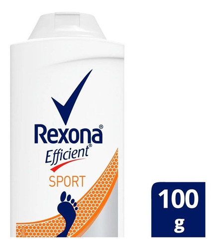 Rexona Talco Polvo Sport Para Pies Efficient 100 Gr