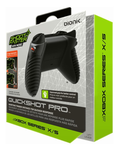 Bionik Quickshot Pro For Xbox Series X/s: Custom Grip And