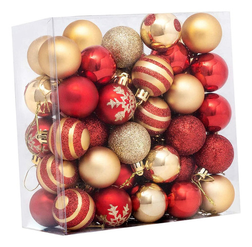 Jjzs 50 Uds Adornos De Bolas De Navidad Adornos For