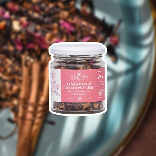 Imagen 3 de 6 de Te Hebras Delhi Tea Premium Frasco Cinnamon & Rosehips