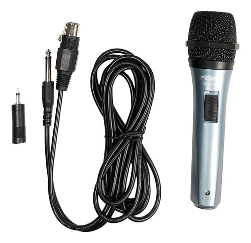Micrófono Dinámico Ross Fm-138 V2 + Cable + Adaptador