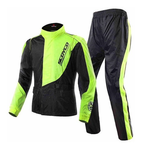 100% Impermeable Scoyco Moto 2 Piezas Reforzado  