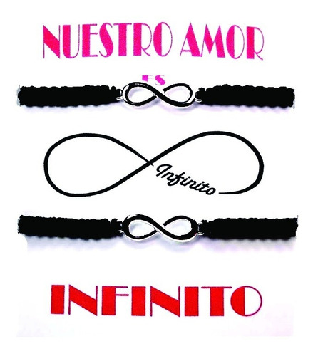 Pulsera Infinito Pareja Macramé Pareja Amigos Tejida Destino