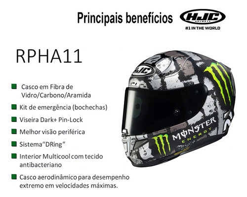 Capacete Hjc Rpha 11 Crutchlow Silverstone 59 Cor Cinza