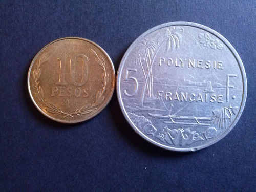 Moneda Polinesia Francesa 2003 5 Francos Aluminio ( C 18)