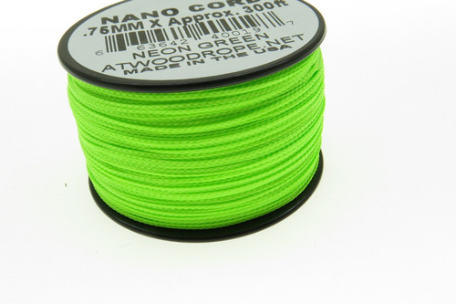 Rg1111 Rollo Parachute Cord Paracord Nano Cord Verde Neon