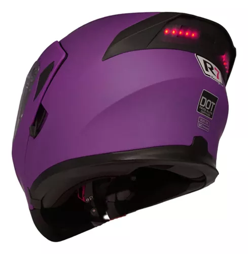 Casco Moto Abatible Mujer Certificado Con Luz Led Seguridad