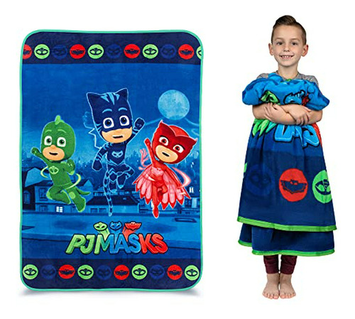 Manta De Microfibra Suave  Para Niños, Pj Masks, Tamaño Twin