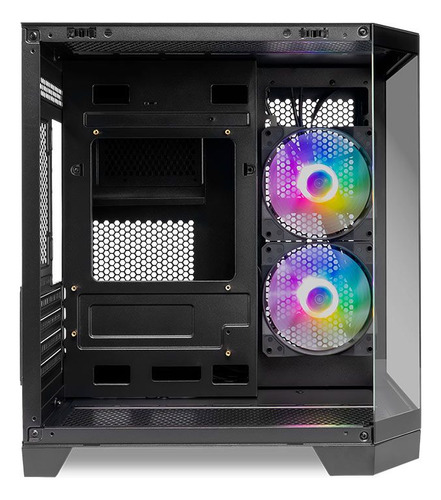 Gabinete Gamer Mancer Cv700b Minitower Lateral/vidro C/2fans