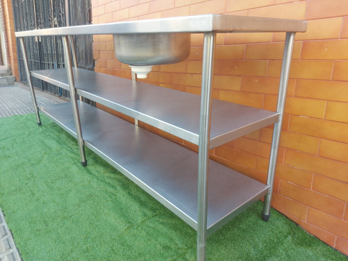 Mesa Industrial Inox Pia Assepsia (Usado)
