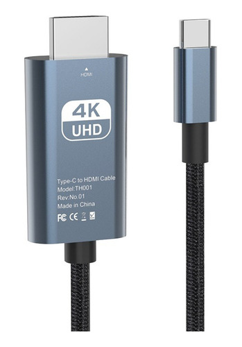 Cable Usb C A Hdmi, Cable Usb Tipo C A Hdmi 4k60 Hz, 2 Metro