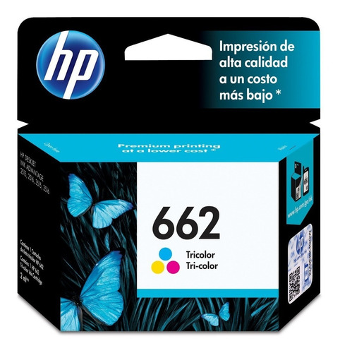Combo Cartucho Original Hp 662 Tricolor Negro Original Nuevo