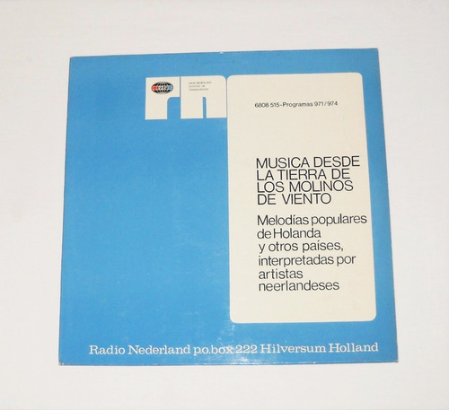 Radio Nederland Programas 971 / 974 Música De Holanda Lp