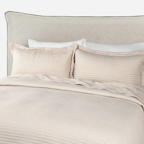 Cubrecama Flannel Supersoft Beige 2 Plazas